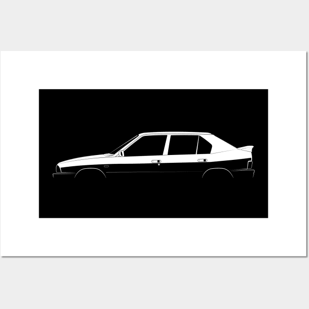 Alfa Romeo 33 1.7 Quadrifoglio Verde Silhouette Wall Art by Car-Silhouettes